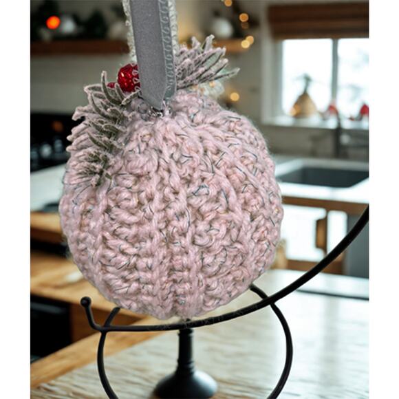 Handmade Crocheted Christmas Ornament Christmas Bauble - Picture 3 of 5